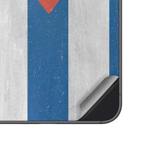 Cuban Flag Distressed Galaxy S25 Plus Skin